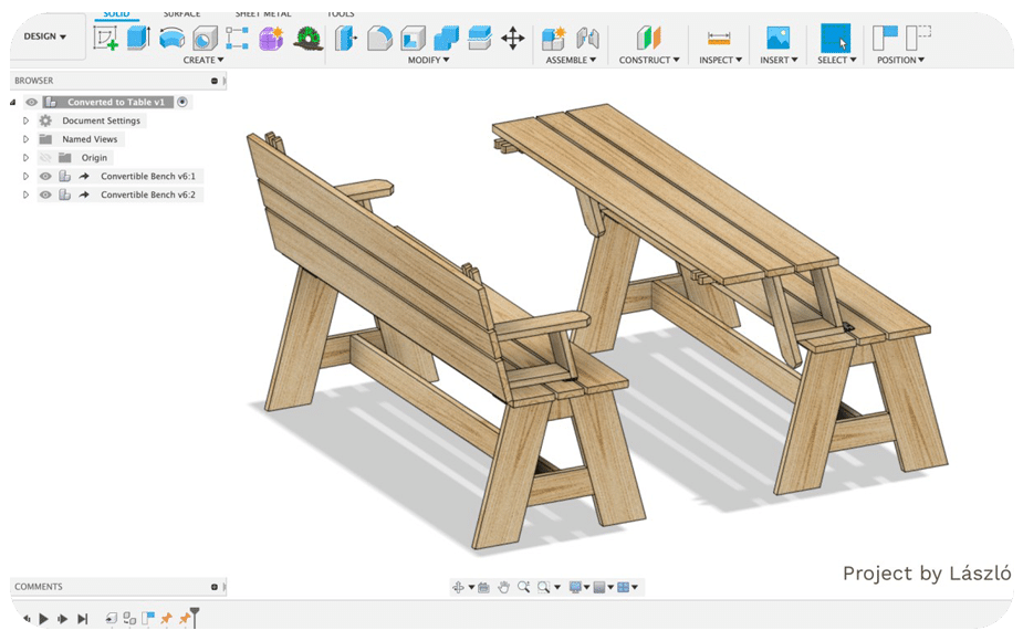 نرم افزار طراحی مبلمان: Fusion 360