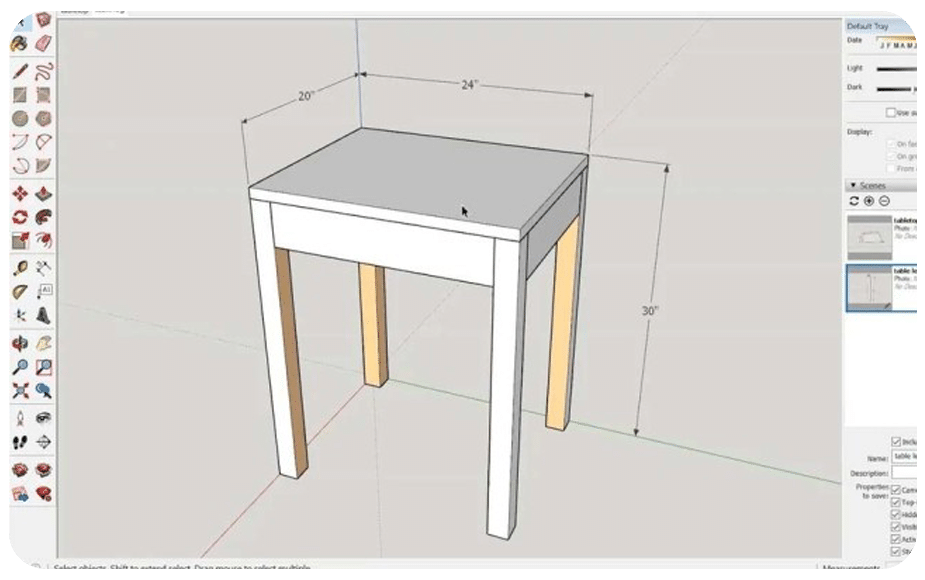 نرم افزار طراحی مبلمان: SketchUp