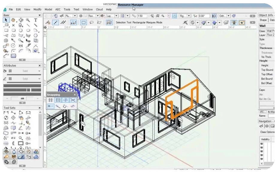 نرم افزار طراحی مبلمان: Vectorworks